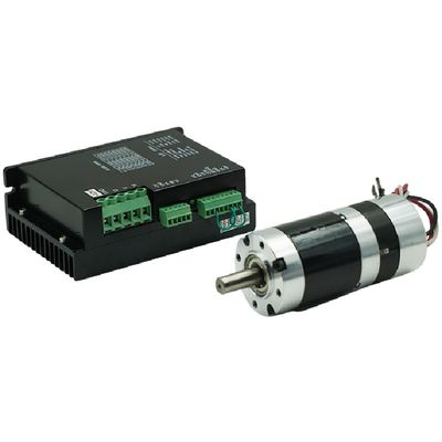 Moteur adapté sans brosse de 56JBX DC24v 20-100W avec la boîte de vitesse planétaire pour l'équipement de contrôle de précision