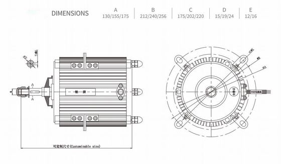 Phase 3 moteur de ventilateur d'extraction de la preuve 3HP 1500W de l'eau de puissance élevée de moteur de devoir de ferme de 1 puissance en chevaux