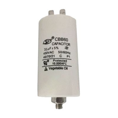 Classe ronde C du condensateur 30-100Uf de moteur électrique de CBB double pour le moteur de machine à laver